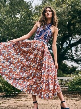 NWT Hunter Bell Bellamy Dress in Tapestry Floral Size 2